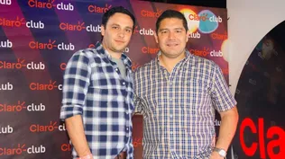 Sebastián Aguiar, gerente de Marketing de Claro Uruguay y Juan Ramón Vallejo.