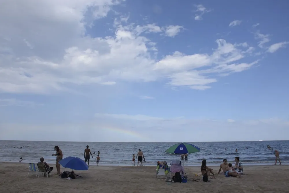 Archivo, 2017. Feriado de carnaval en la playa Pocitos