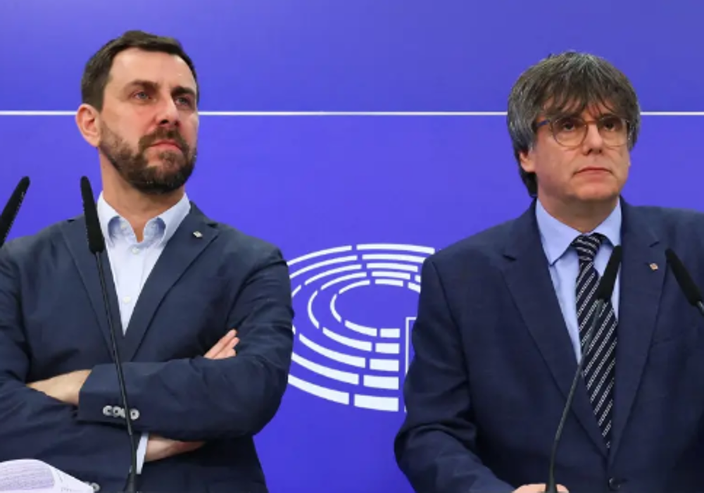 Toni Comín y Carles Puigdemont de Junts