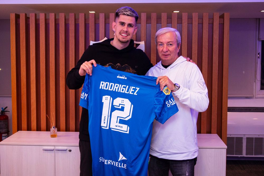 Randall Rodríguez y Fabián Berlanga, presidente de Vélez Randall Rodríguez y Fabián Berlanga, presidente de Vélez