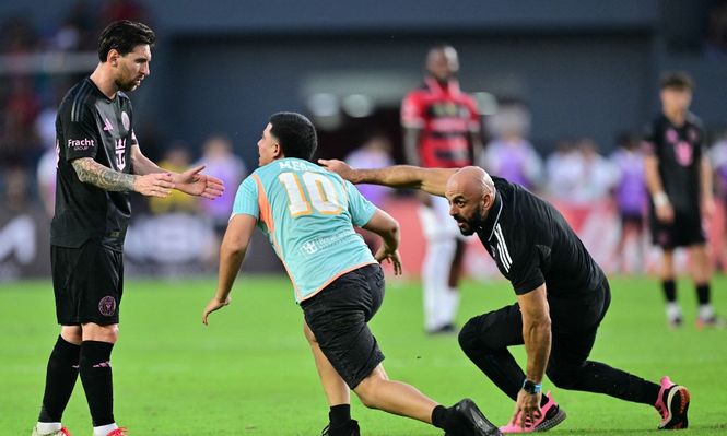Messi y los fans de Panamá
