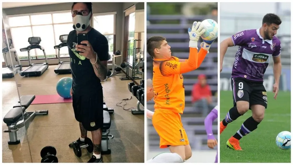 Arias con el short de Peñarol hace días; Dawson y Cavallini en carpeta