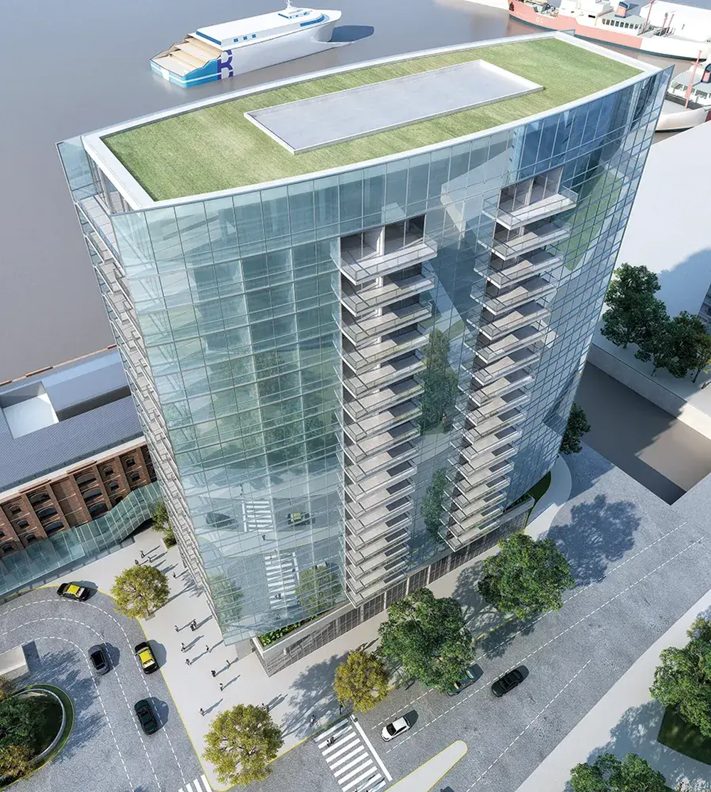 Render del proyecto de Buquebus en Buenos Aires.&nbsp;