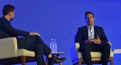 Broli es entrevistado en la Mega Experiencia Endeavor, que se desarrolló este miércoles en el LATU.