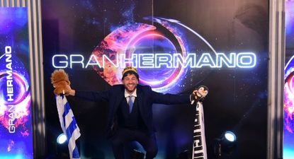 Tato Algorta con la gorra de Peñarol