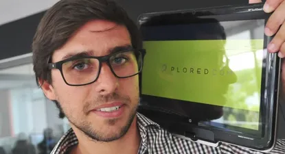 Ignacio López, cofundador y CTO del emprendimiento argentino Plored, que está instalado en Co-work Montevideo.