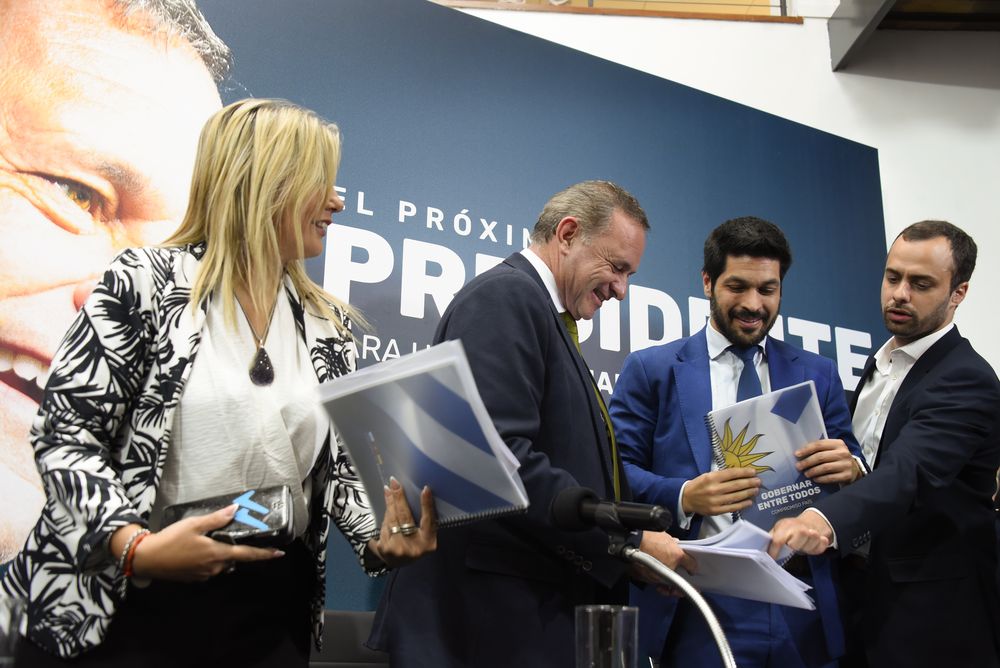 20241104 Valeria Ripoll, Álvaro Delgado, Andrés Ojeda, Agustín Iturralde. La Coalición presenta programa de gobierno.