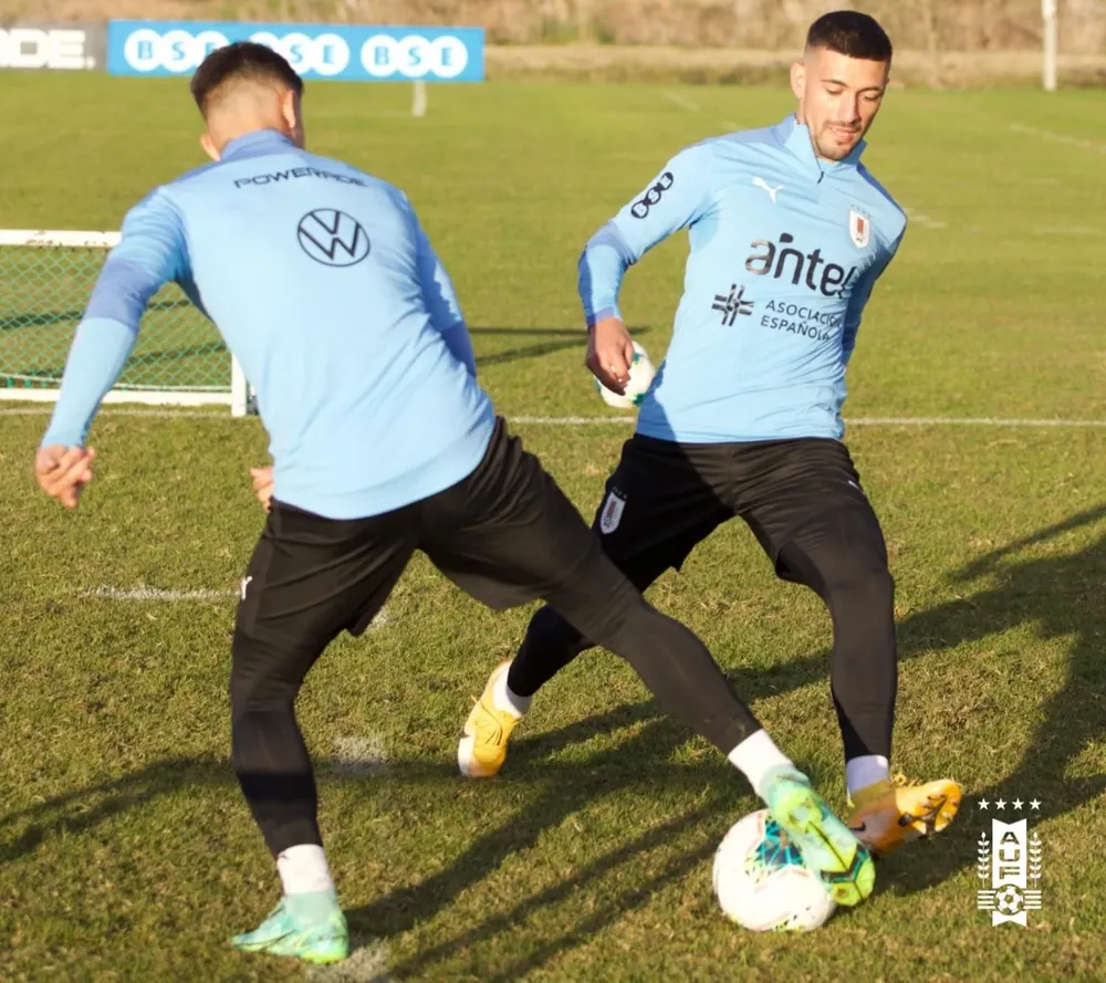 De Arrascaeta en la práctica del martes