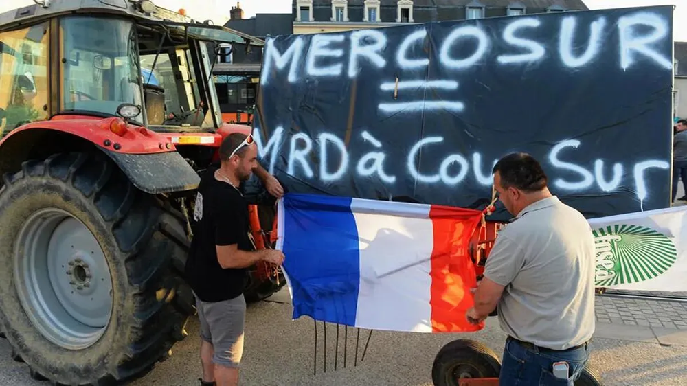 Agricultores franceses protestan contra el Mercosur