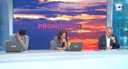El momento del blooper en Subrayado Tarde en Canal 10