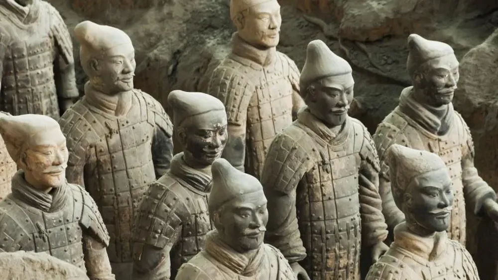 Los 8.000 guerreros de terracota forman parte del mausoleo del emperador Qin Shi Huang.