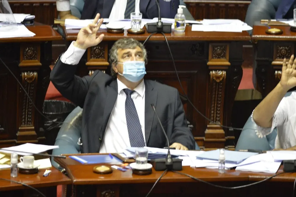 Archivo. Botana en sesión del Senado