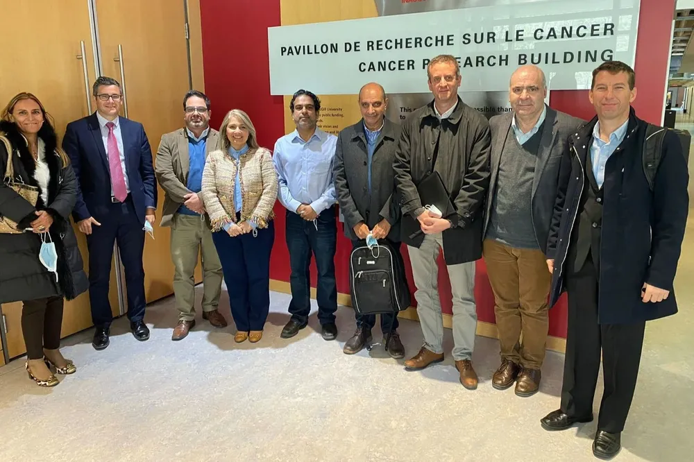 Delegación uruguaya que viajó a Canadá