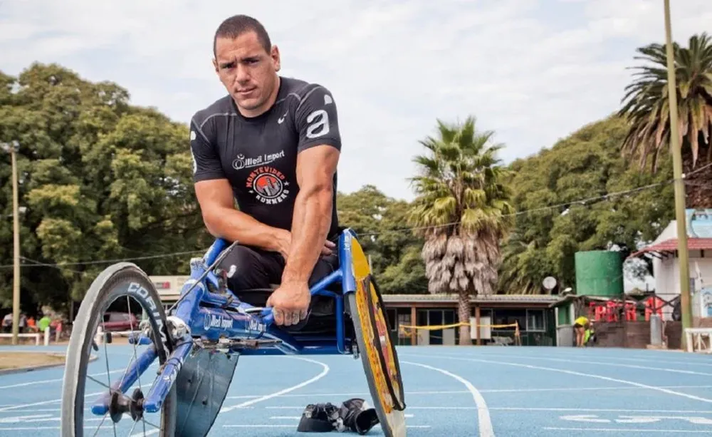 Eduardo Dutra en la Pista de Atletismo