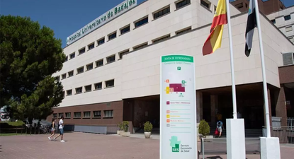Imagen del hospital Universitario de Badajoz.&nbsp;