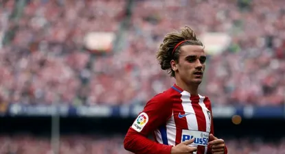 Griezmann vive el clásico uruguayo como un hincha