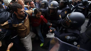 Cargas policiales el 1-O en Barcelona
