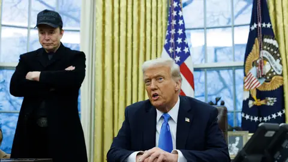 Elon Musk con Donald Trump en el Despacho Oval