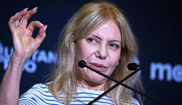 Cecilia Roth durante la rueda de prensa de los Premios Platino
