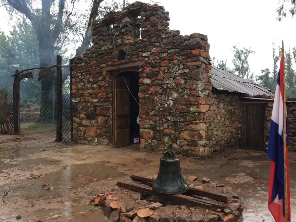Recreación de iglesia Santa Clara de Olimar.