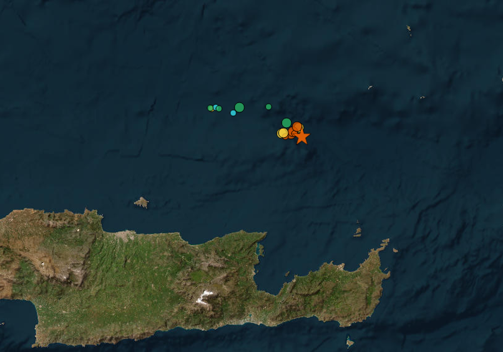 Un terremoto de magnitud 6,1 sacude las islas griegas de Creta y Santorini. (OBSERVATORIO NACIONAL DE ATENAS)