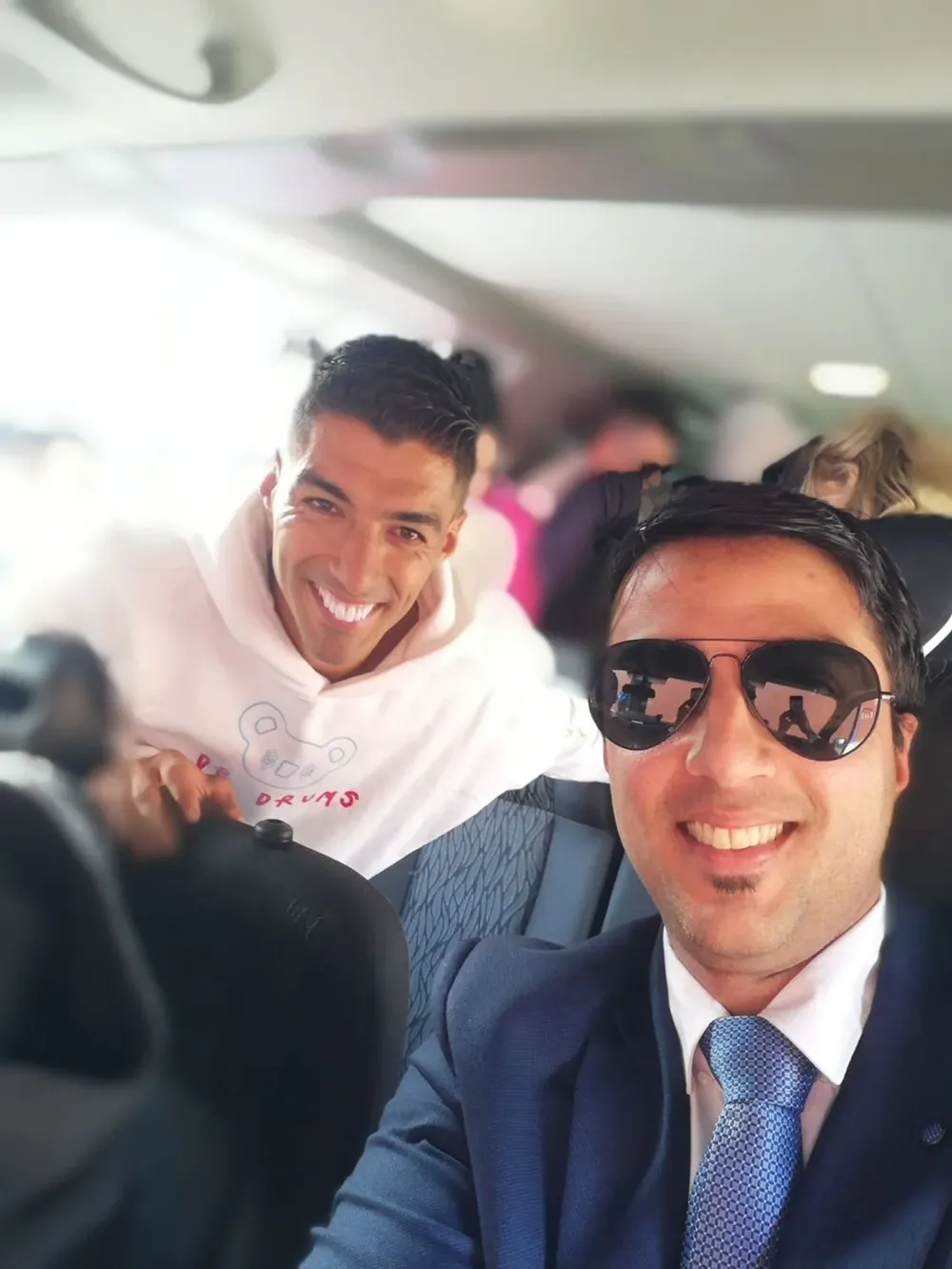 Luis Suárez y Rodrigo Cubilla