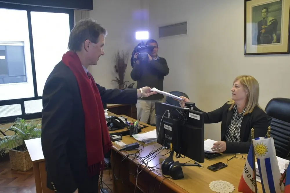 El abogado Carlos Roselló, representante del Poder Ejecutivo en la audiencia