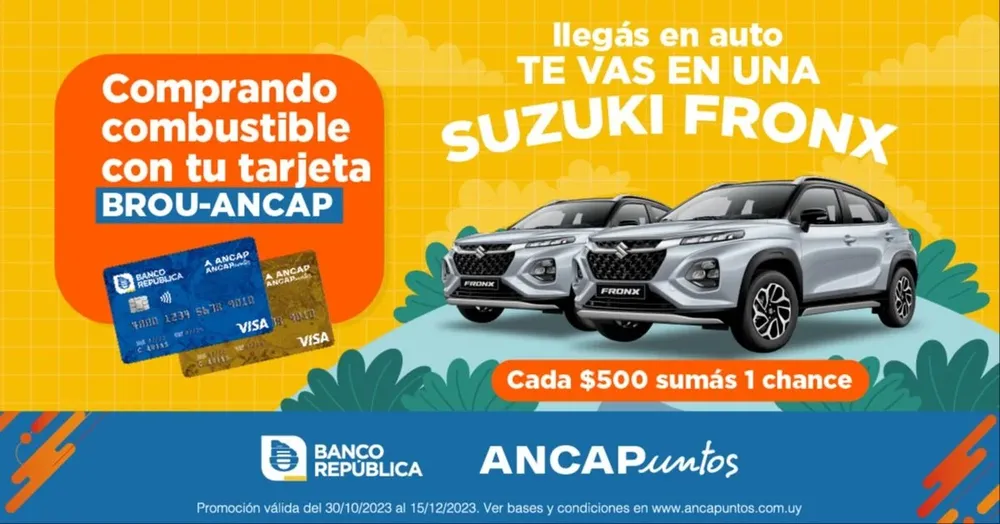 Sumá oportunidades para ganarte una Suzuki Fronx.