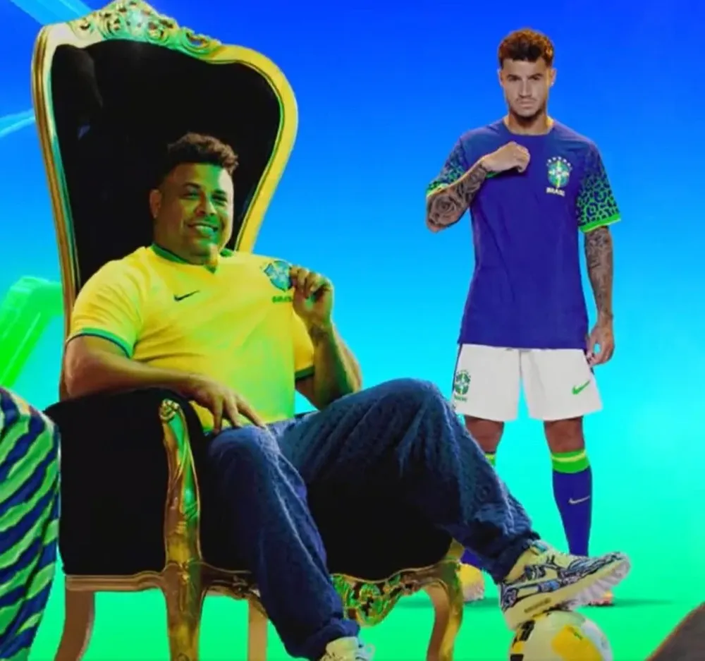 Presentación de la nueva indumentaria de Brasil para el mundial de Qatar