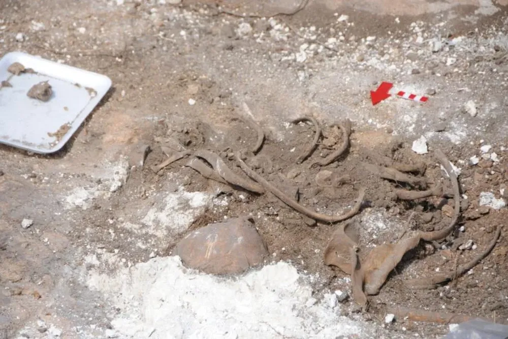 Los restos de Blanco, el día que fueron encontrados