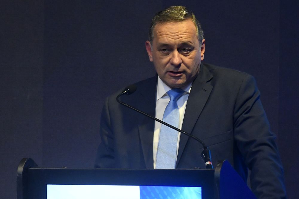 Foto de archivo del candidato presidencial del Partido Nacional, Álvaro Delgado