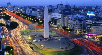 Vista de la ciudad de Buenos Aires, desde la zona del Obelisco