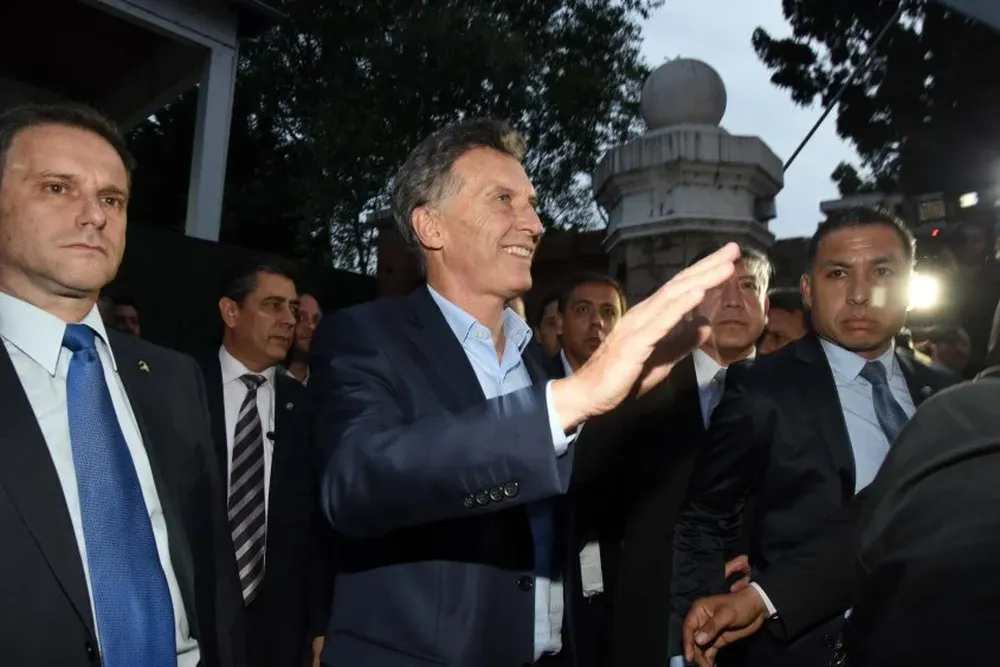 Mauricio Macri, ayer al retirarse de la quinta presidencial de Olivos.