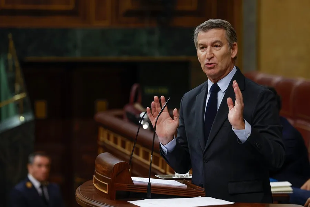 El líder del PP, Alberto Núñez Feijóo.