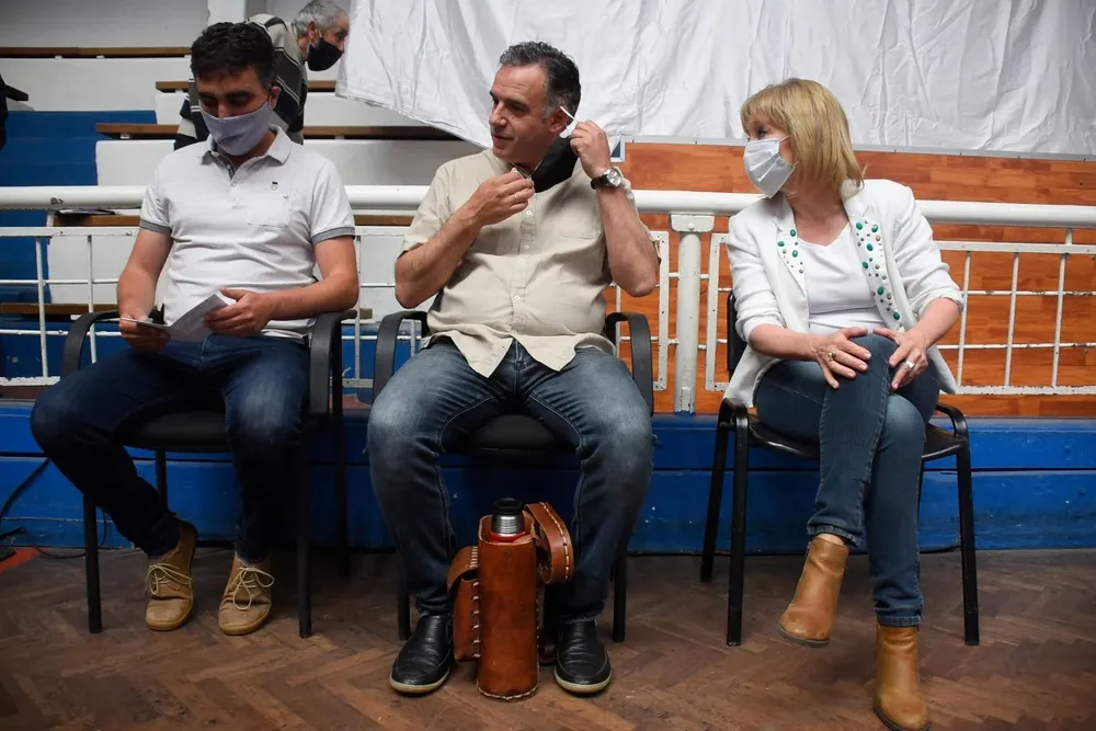 Archivo, los tres intendentes del Frente Amplio