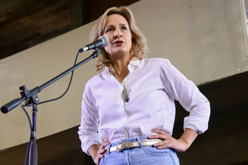 Laura Raffo, este domingo en el Congreso Nacional del Herrerismo.