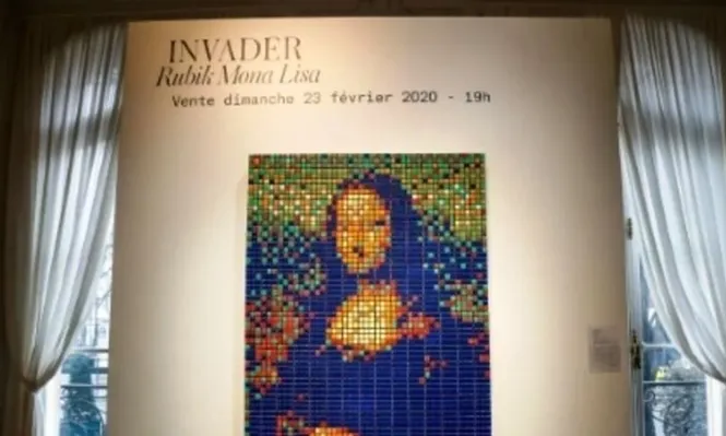 Remataron La Gioconda en cubos Rubik