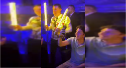 El Pequeño Nicolás en la celebración de Se acabó la fiesta junto a Luis Alvise Pérez
