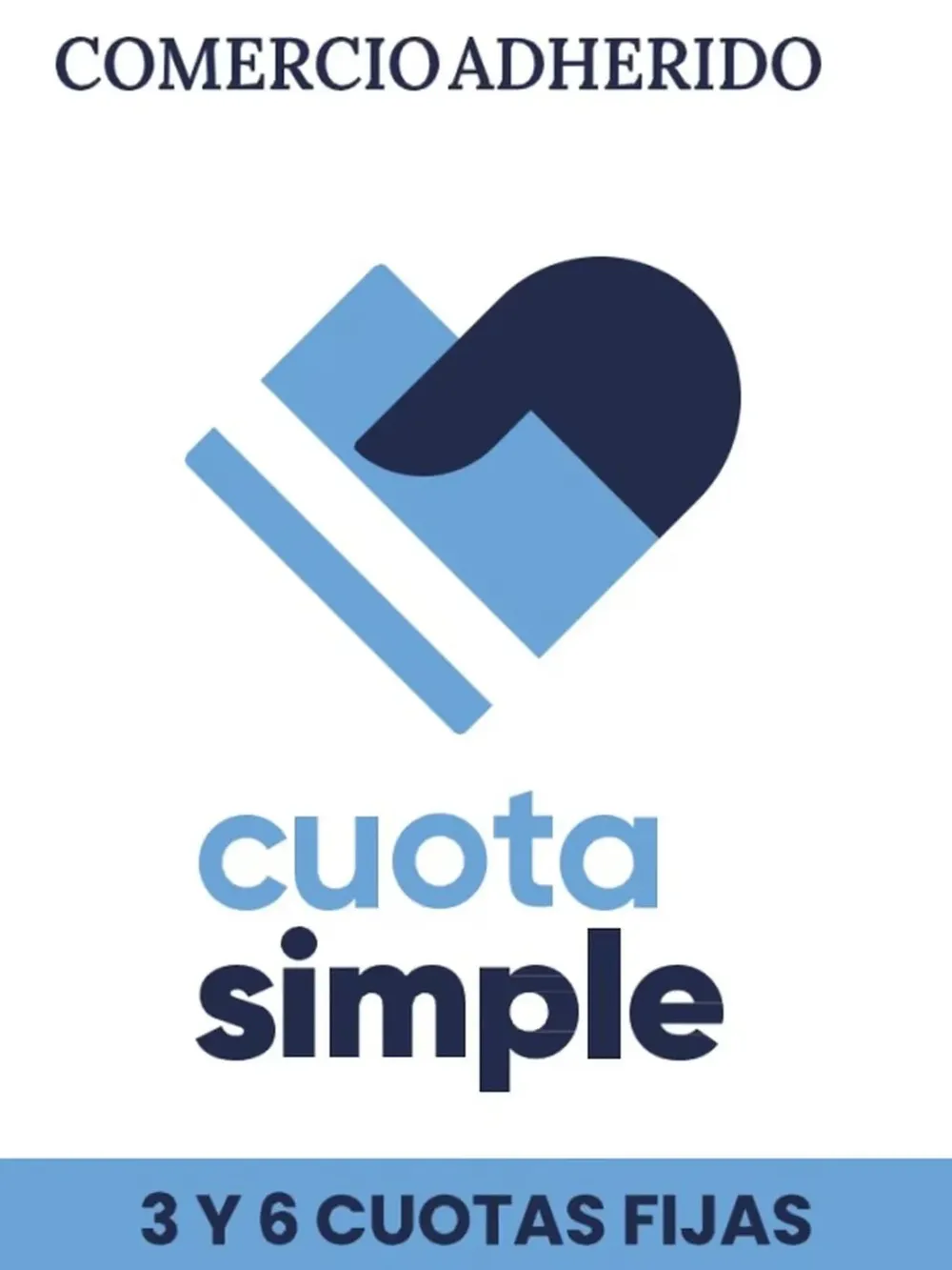 El banner de Cuota Simple que exhibirán los comercios
