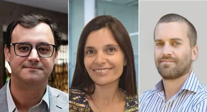 Juan Muxi de PedidosYa, Magdalena Perutti de KPMG y Pedro Saravia de Tiendamia