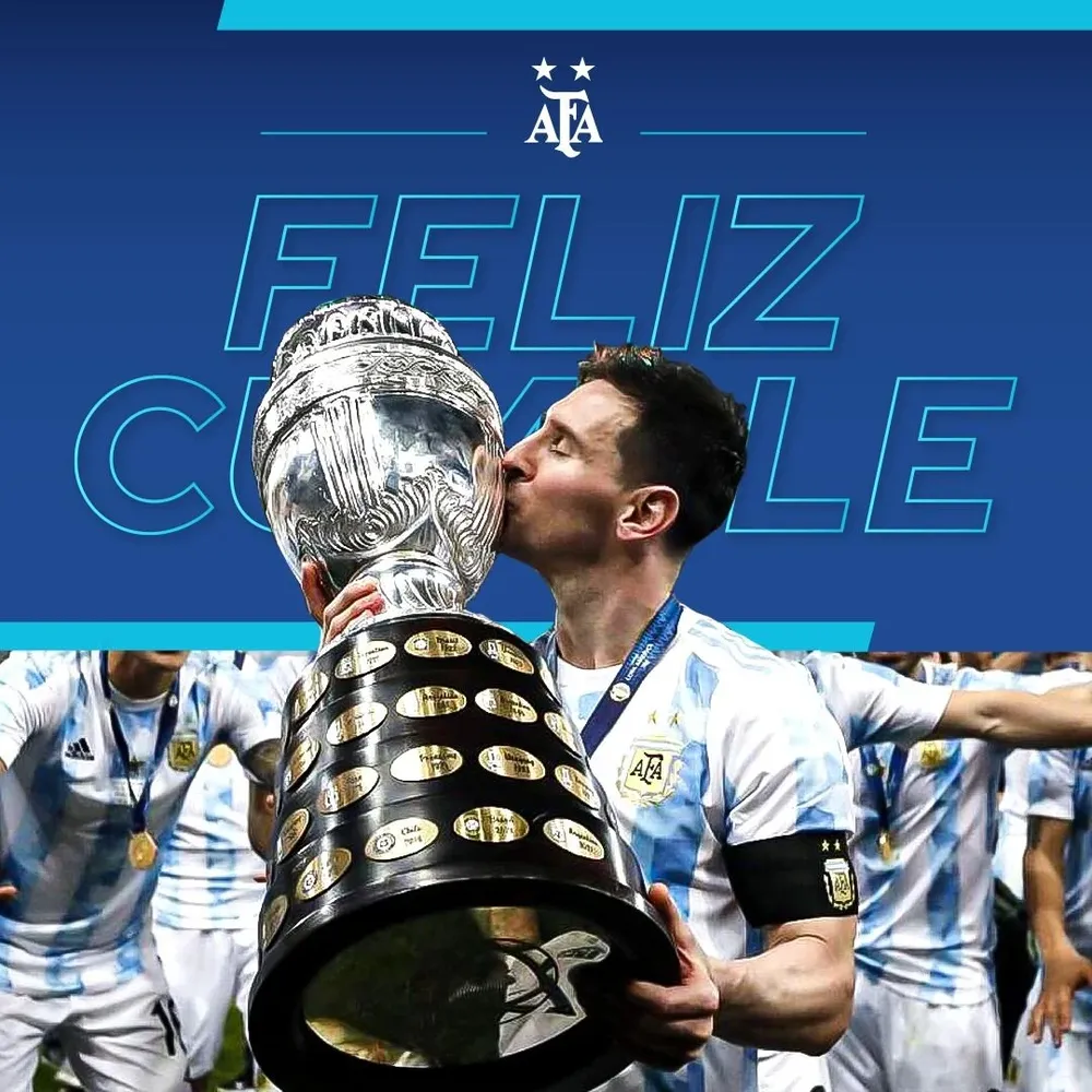 Lionel Messi y el mensaje de la selección argentina en su cumpleaños