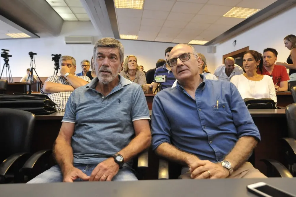 El profe Herrera y Eduardo Belza