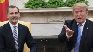 El rey Felipe VI y Donald Trump