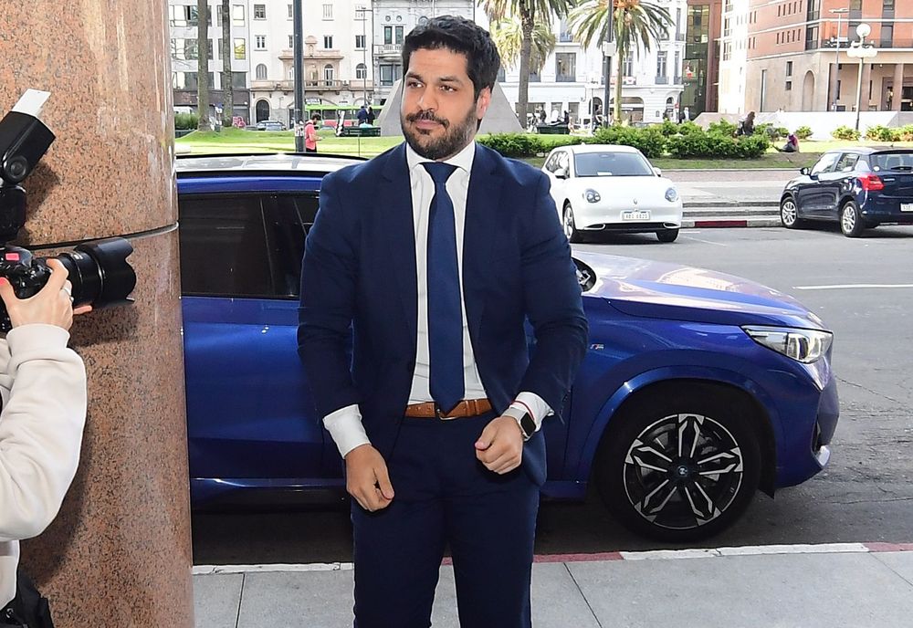 Andrés Ojeda llegando a Torre Ejecutiva