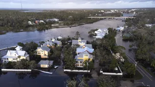 Inundaciones en Steinhatchee, Florida, tras el paso de Helene