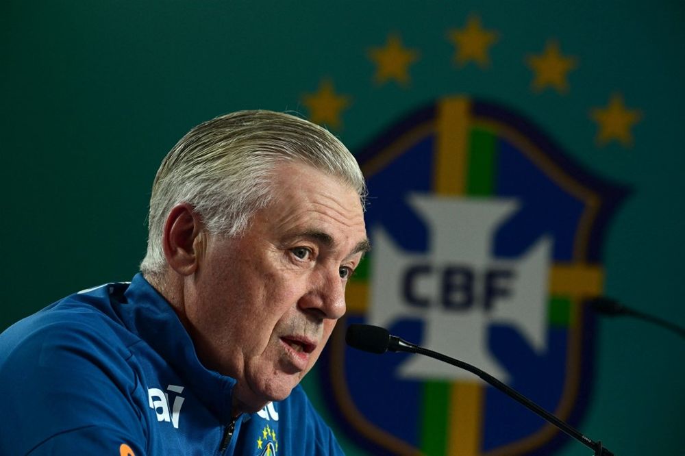 Carlo Ancelotti en conferencia de prensa antes de Brasil vs Chile