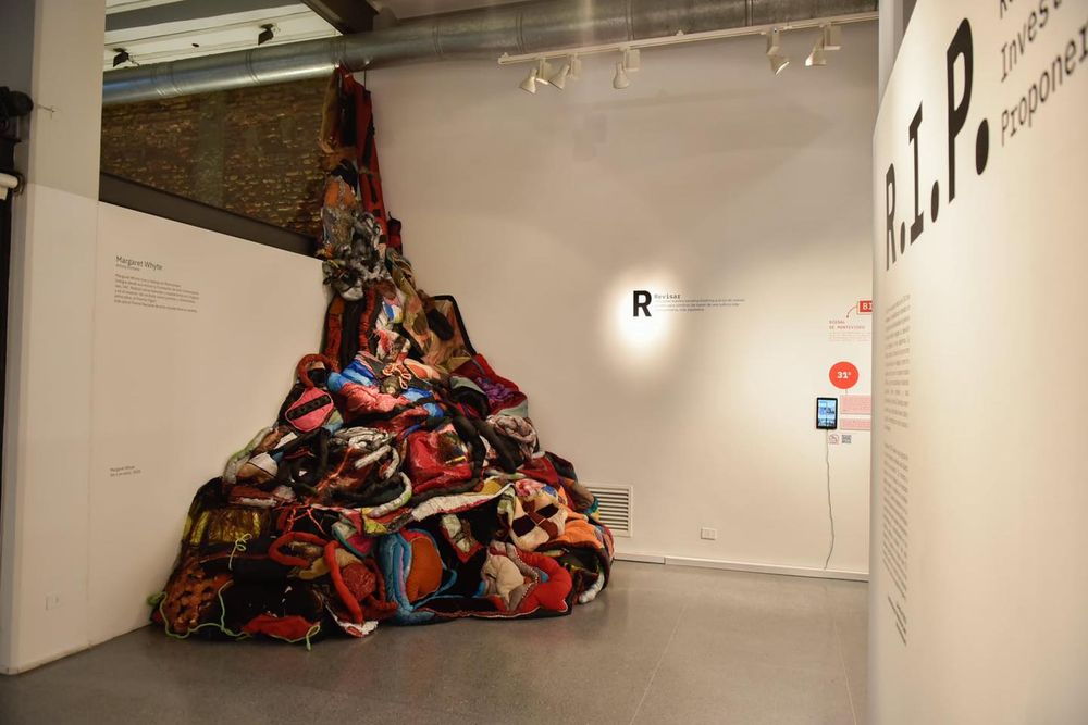 Obra de Margaret Whyte en la exposición R.I.P. Revisar - Investigar - Proponer del CCE en 2020