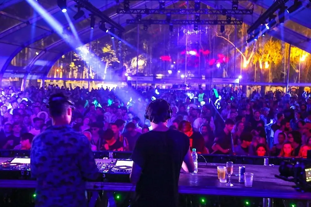 Carpa instalada en el Open Park El Placer