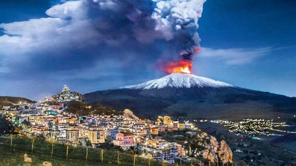 El volcán Etna en Catania.