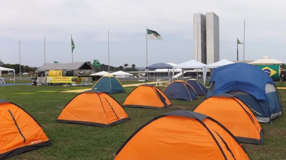 El Campamento estuvo semanas frente a la sede del gobierno.